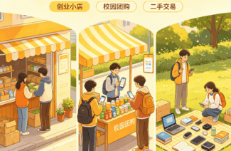 校园创业分账，校园创业小店分账，校园团购分账，校园二手市场交易分账