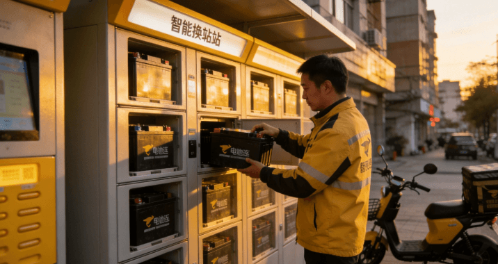 两轮换电分账